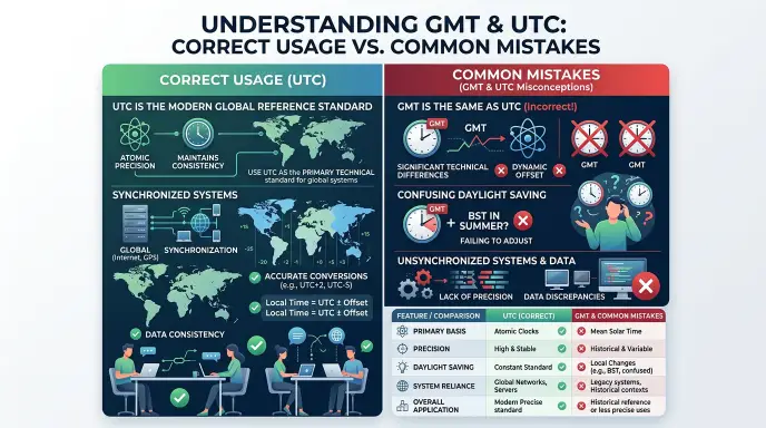 Common Mistakes With GMT or UTC