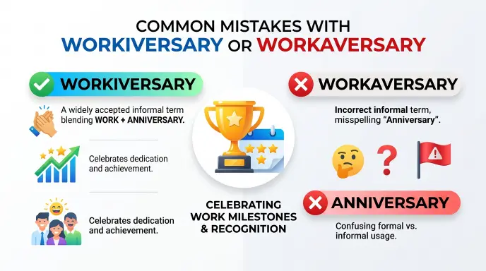 Common Mistakes with Workiversary or Workaversary
