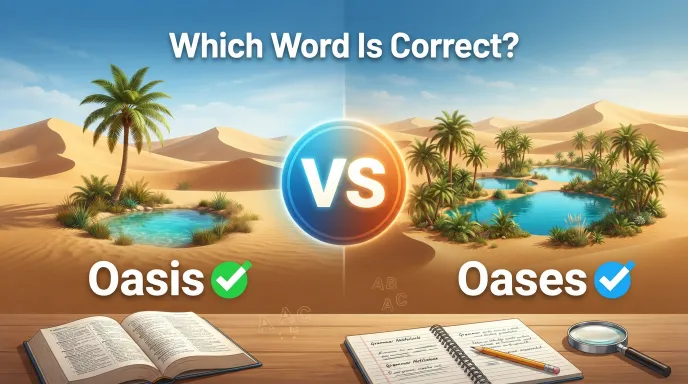 oases or oasis