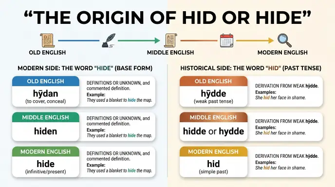 The Origin of Hid or Hide