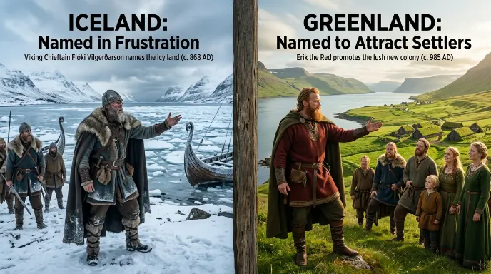 The Origin of Iceland or Greenland