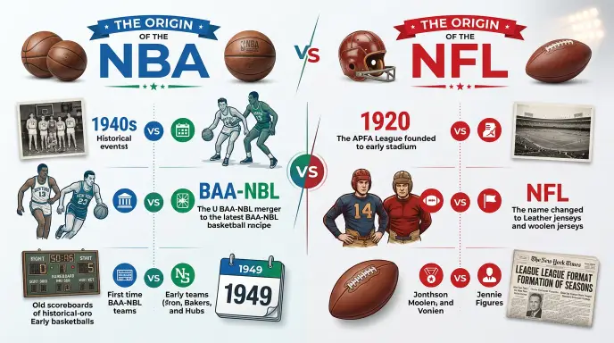 The Origin of NBA or NFL
