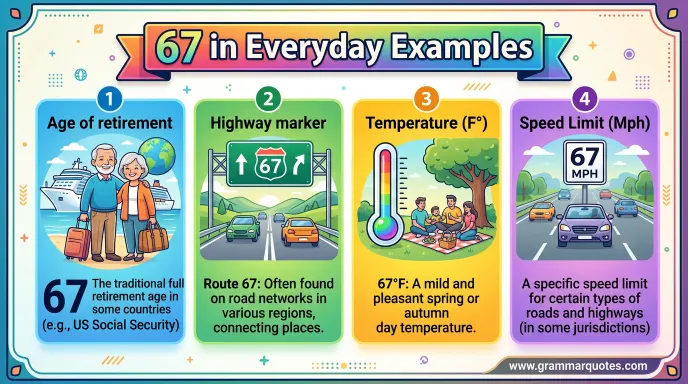 67 in Everyday Examples