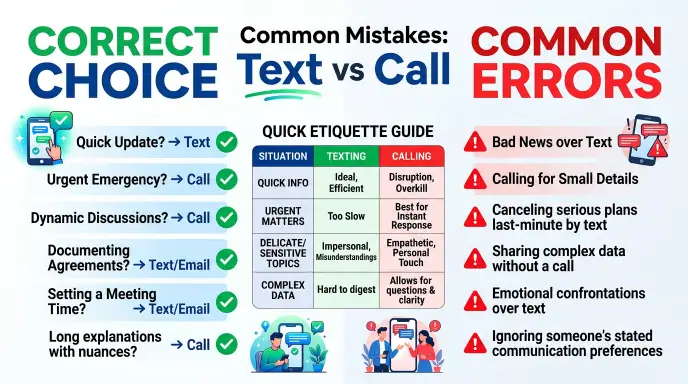 Common Mistakes With Text or Call