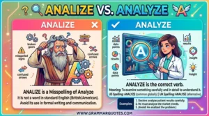 analize or analyze