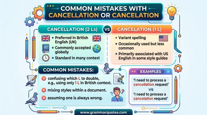 Common Mistakes with Cancellation or Cancelation