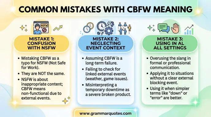 Common Mistakes with CBFW Meaning