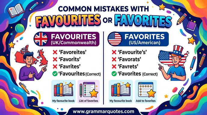 Common Mistakes With Favourites or Favorites