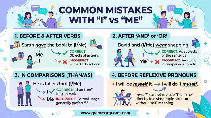 Common Mistakes With I vs Me