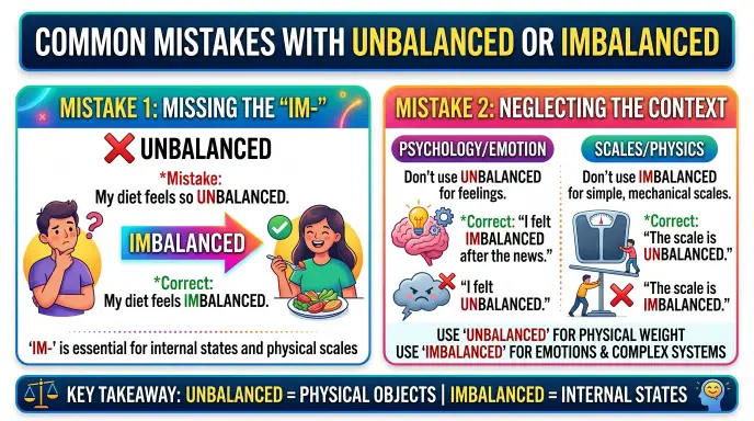 Common Mistakes with Imbalanced or Unbalanced
