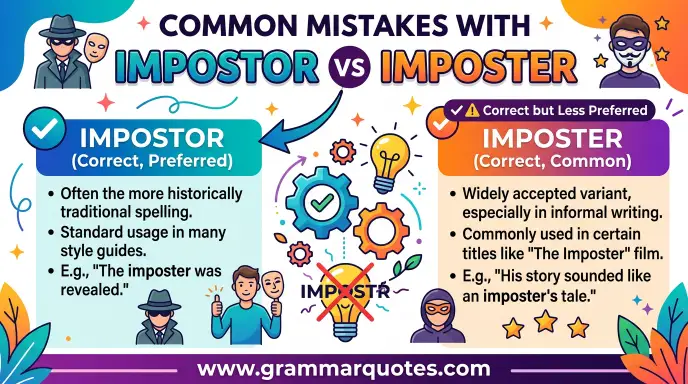Common Mistakes with Impostor or Imposter