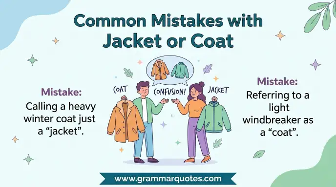 Common Mistakes with Jacket or Coat
