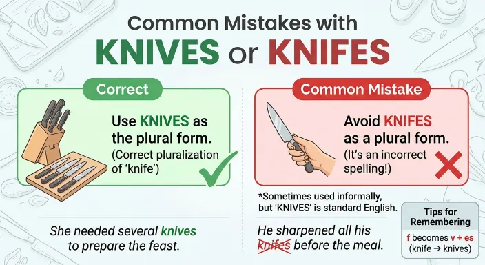 Common Mistakes with Knives or Knifes