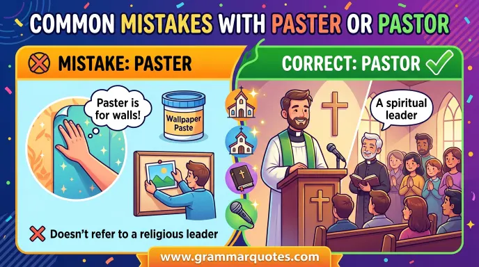 Common Mistakes with Paster or Pastor