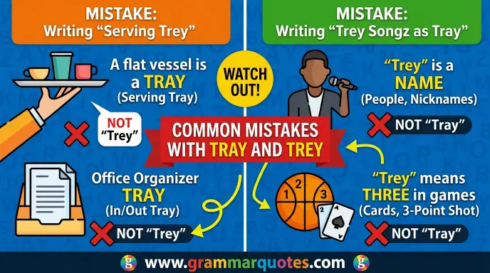 Common Mistakes With Tray and Trey