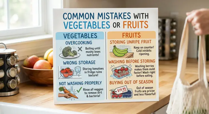 Common Mistakes with Vegetables or Fruits