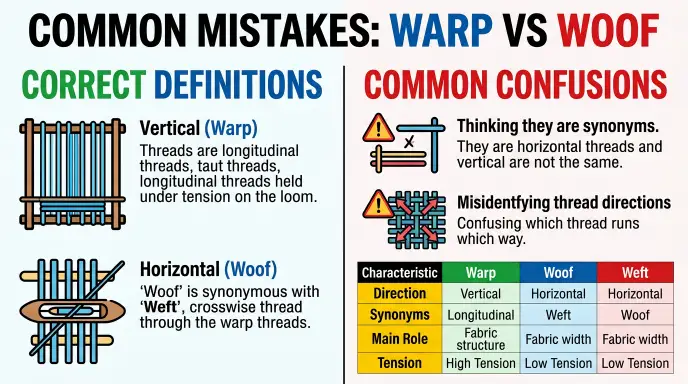 Common Mistakes With Warp and Woof