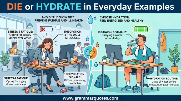 Die or Hydrate in Everyday Examples