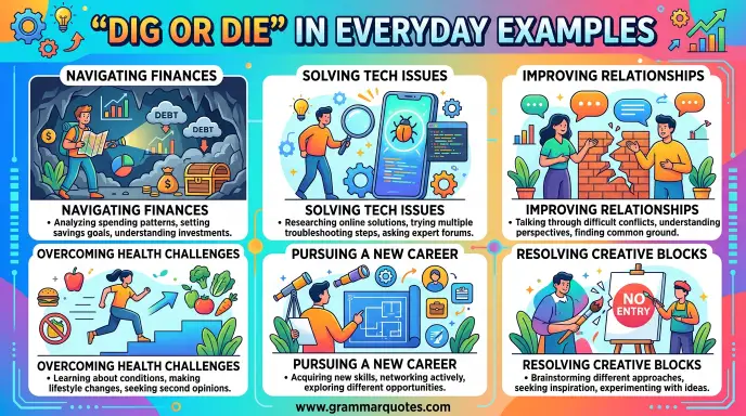 Dig or Die in Everyday Examples