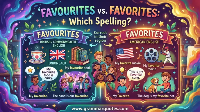 Favourites or Favorites
