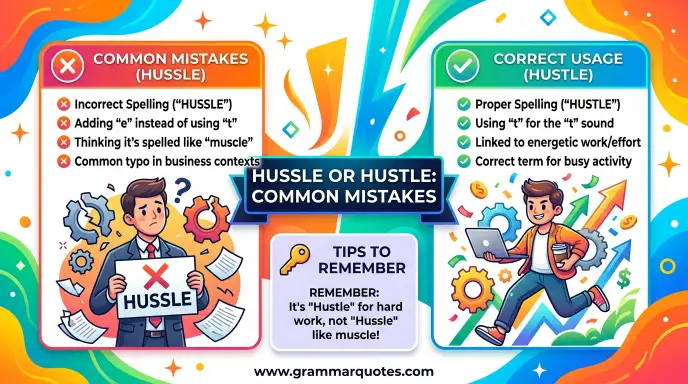 Hussle or Hustle: Common Mistakes