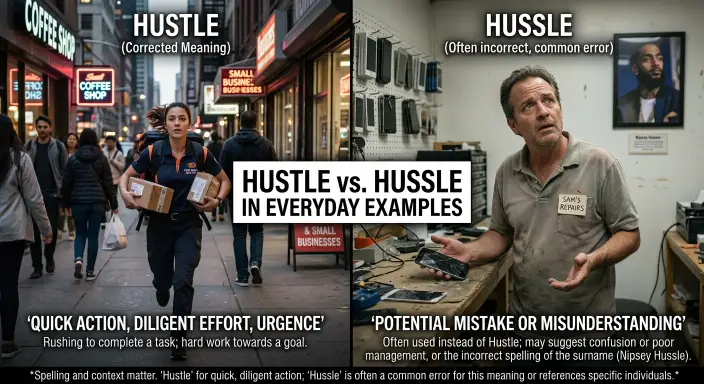 Hustle vs Hussle in Everyday Examples
