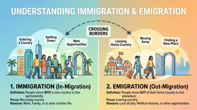 immigration or emigration