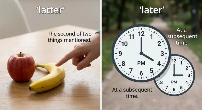latter or later