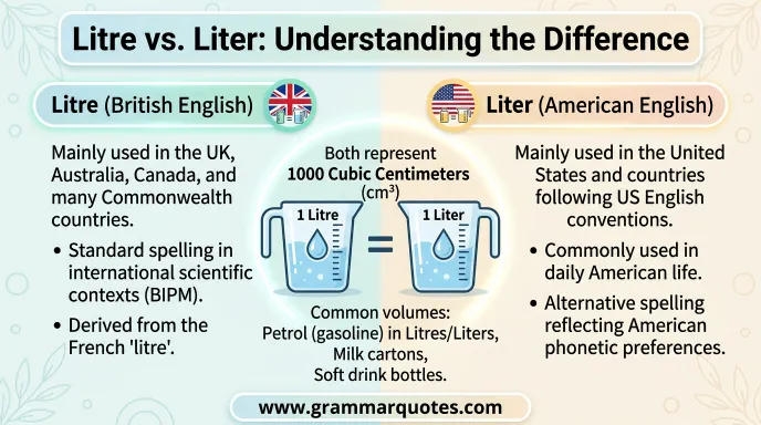 litre or liter