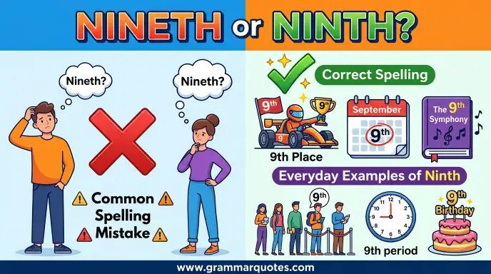 Nineth or Ninth