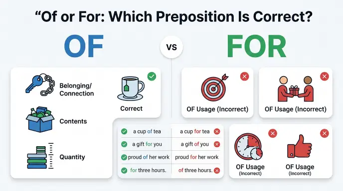 of or for