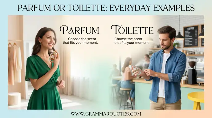 Parfum or Toilette in Everyday Examples