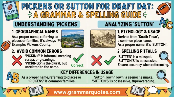 Pickens or Sutton for Draft Day