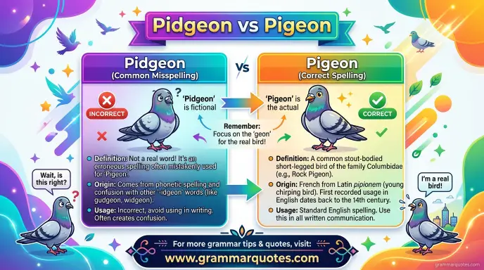 Pidgeon vs Pigeon