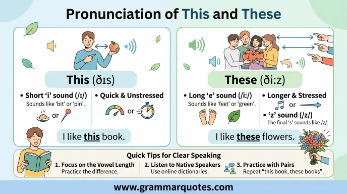 Pronunciation of This and These