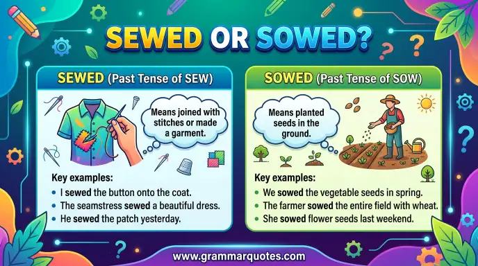 Sewed or Sowed