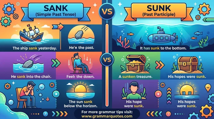 sunk or sank