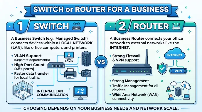 Switch or Router for a Business