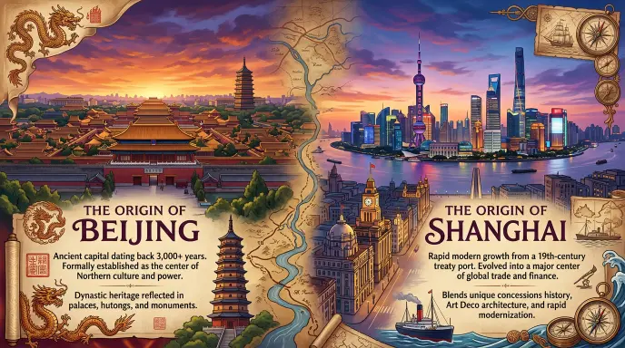 The Origin of Beijing or Shanghai
