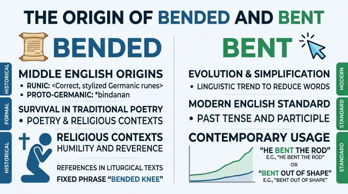 The Origin of “Bended” and “Bent”