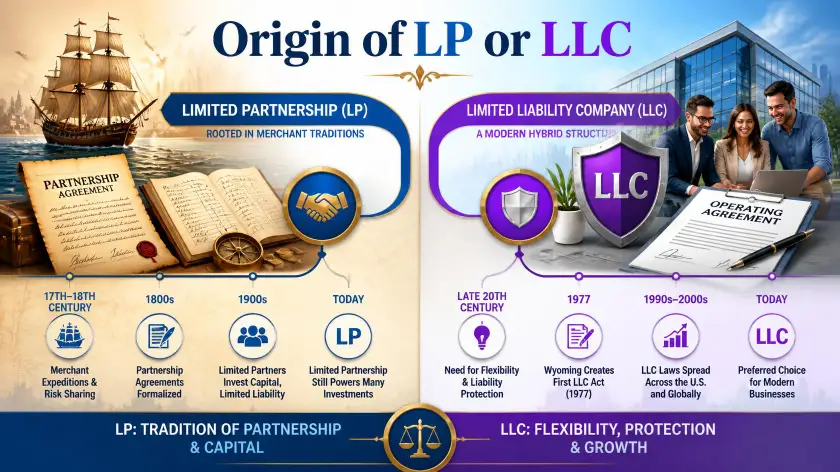The Origin of LP or LLC