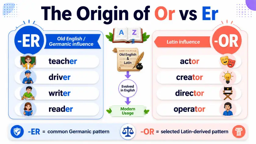 The Origin of Or vs Er