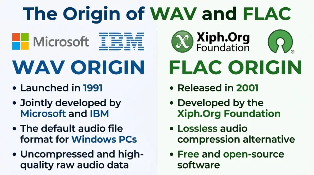 The Origin of WAV or FLAC
