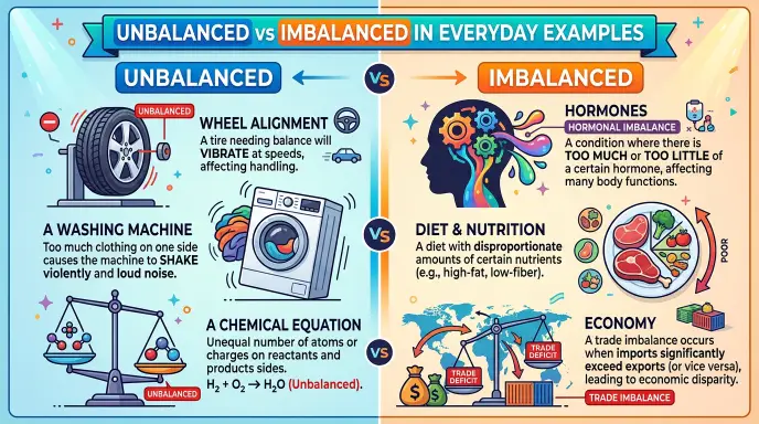Unbalanced or Imbalanced in Everyday Examples