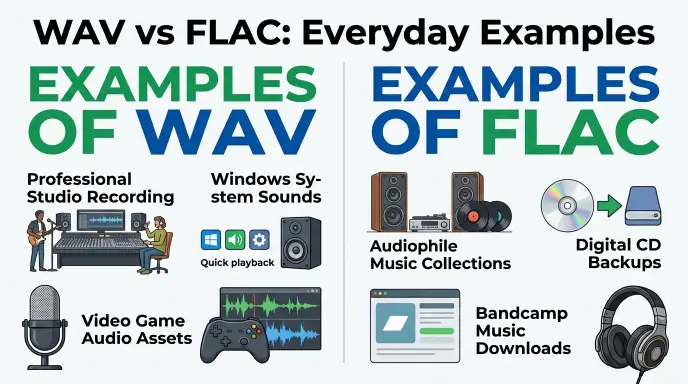 WAV or FLAC in Everyday Examples