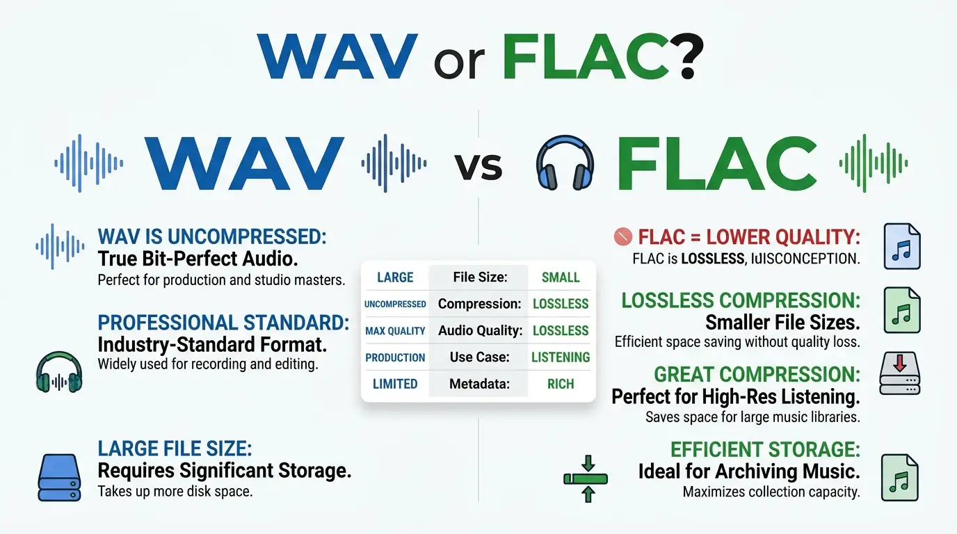WAV or FLACA