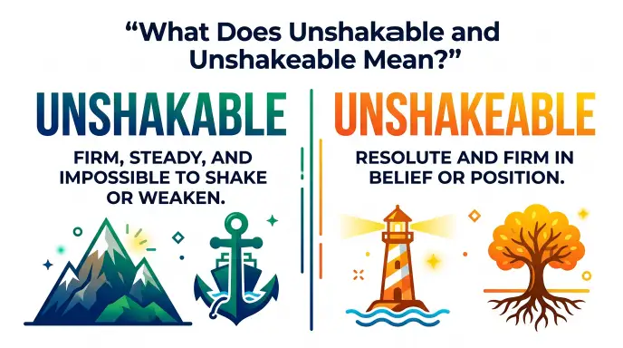 What Does Unshakable or Unshakeable Mean?