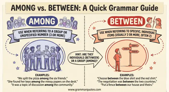 Among vs Between
