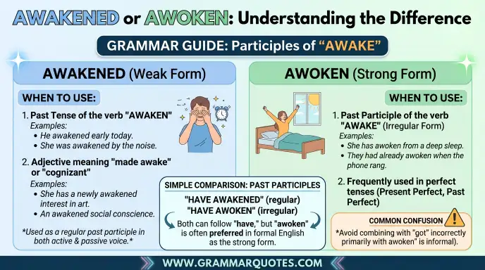 awakened or awoken