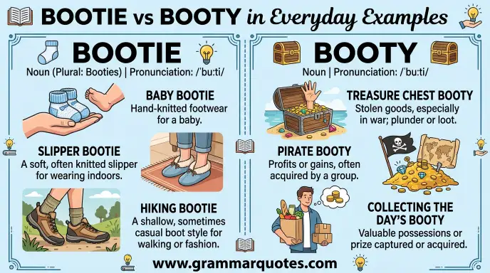 Bootie vs Booty in Everyday Examples